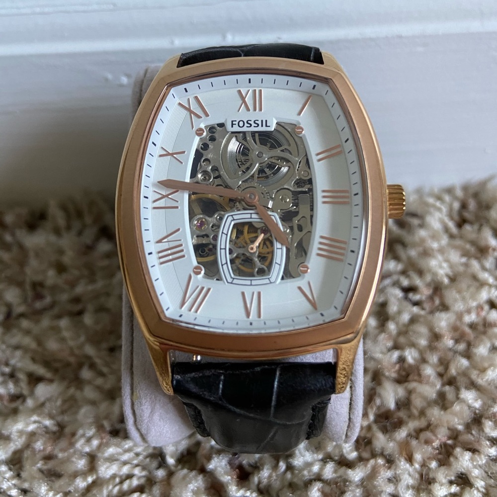 Gold Fossil Automatic Watch